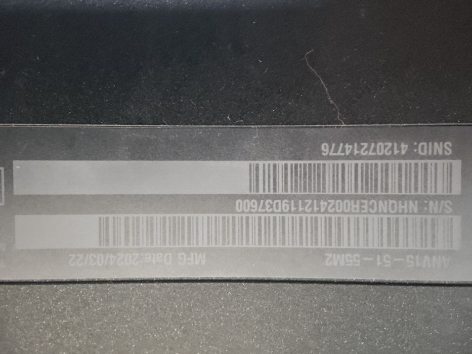 Продам ноутбук acer nitro v15