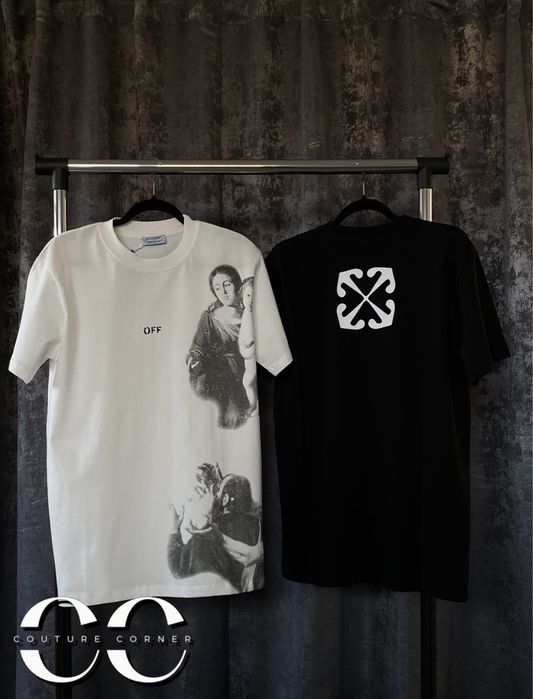 Tricou OFF-White • Calitate TOP •  Blurred Mary Skate S/S • Cod QR