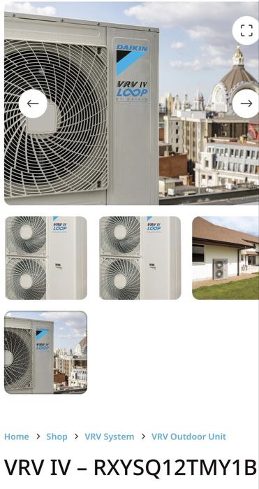 VRV Daikin – rxysq12tmy1b