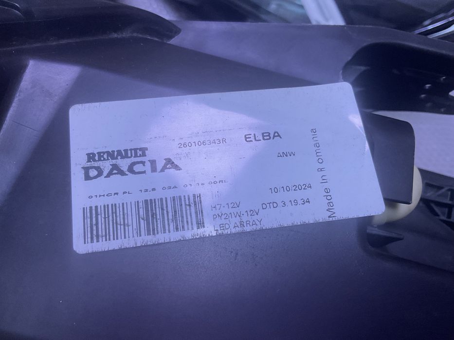 Faruri Logan 3 led /Duster 2Y -reparatii faruri led Dacia