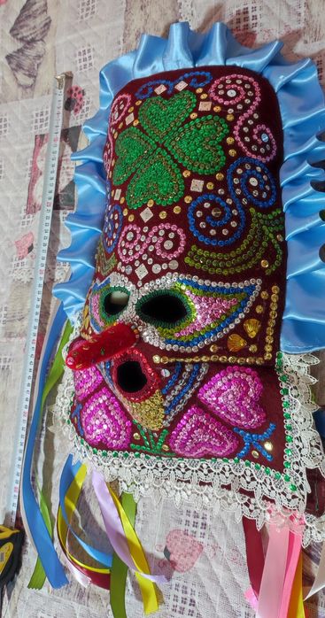 Кукерска гугла маска, нова, декорация, изкуство