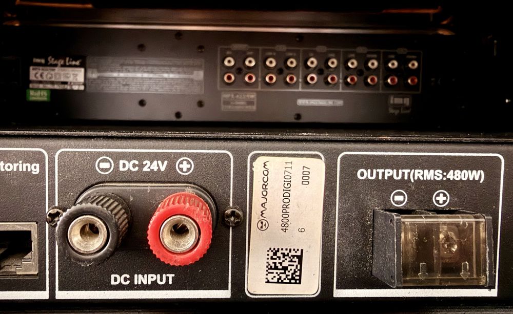 Mixer Stage Line & Amp. Digital De Linie PRO DIGI  & Casse Gear4Music