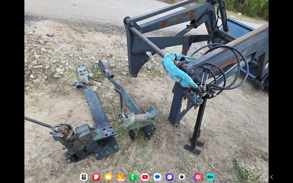 Încărcător frontal tractor fiat cupa și lame stivuitor incarcator