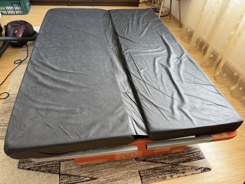 Canapea extensibila portocalie