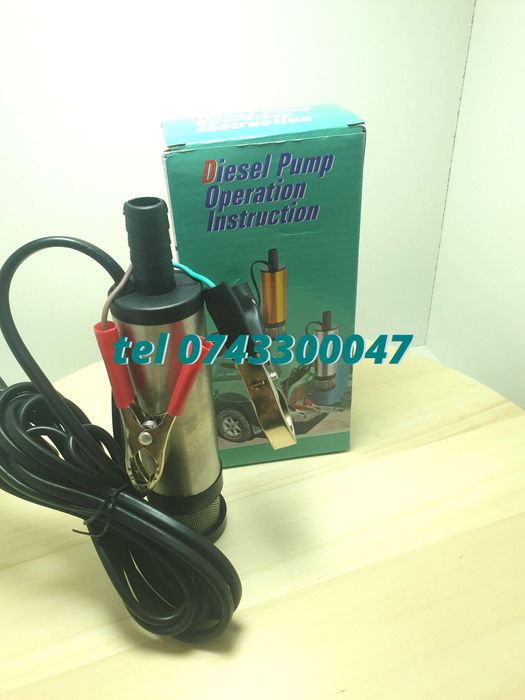 Pompa Submersibila Transfer Orice Lichid Vin Motorina 12lminut 12v