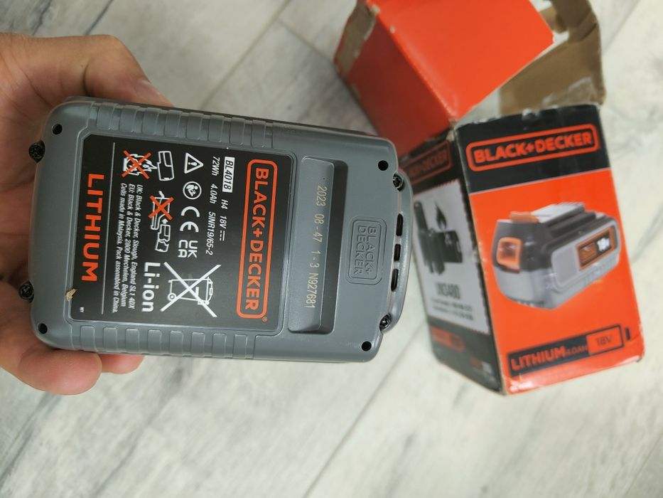Acumulator BLACK+DECKER BL4018 – 18V, 4.0Ah Li-Ion | Nou