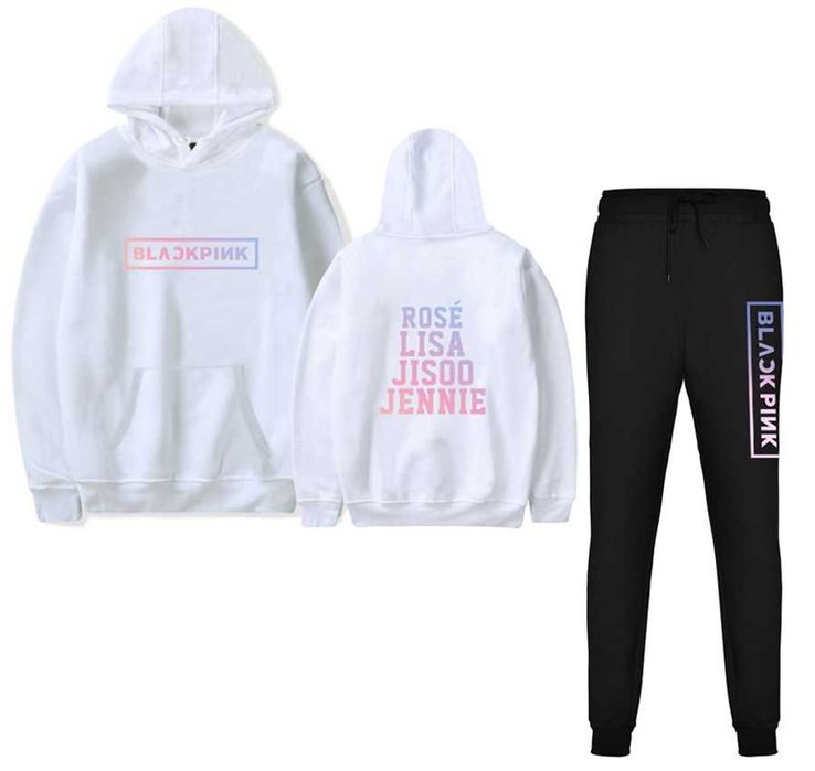 ДЕТСКИ и ДАМСКИ екипи, суичър и долнище BLACK PINK K-POP BTS, 10 цвята