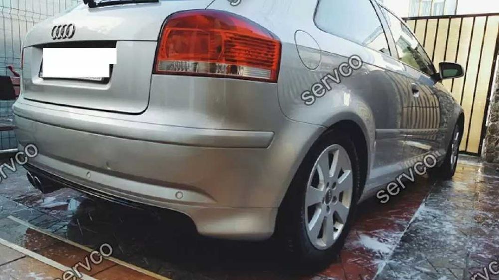 Prelungire spoiler tuning sport bara spate Audi A3 8P Coupe S3 S line RS3 2005-2008 ver1