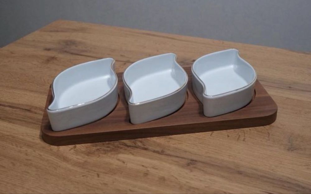 Посуда для сахара, орех итд- 2 коробки