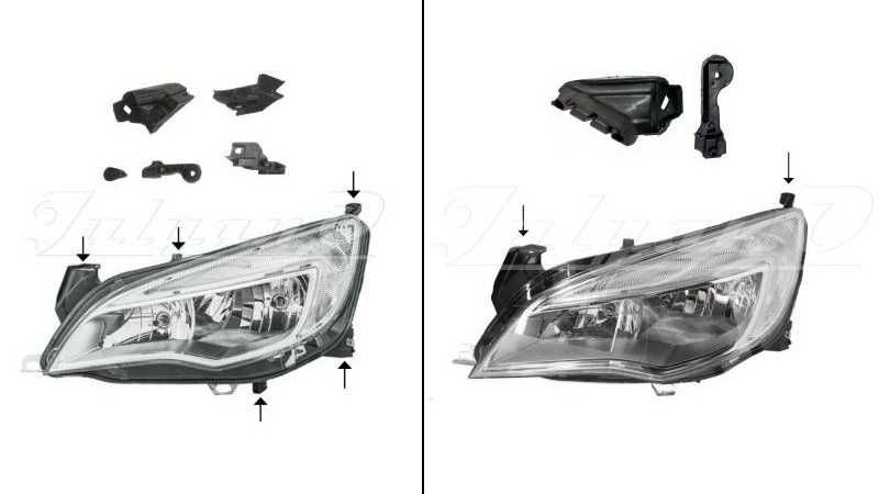 Щипки за закрепване на фар за OPEL ASTRA J (09-15г.)