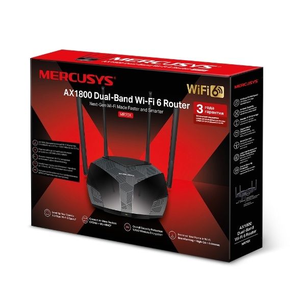 # Скидка! Mercusys MR70X AX1800 Wi-Fi 6 Двухдиапазонный роутер Router