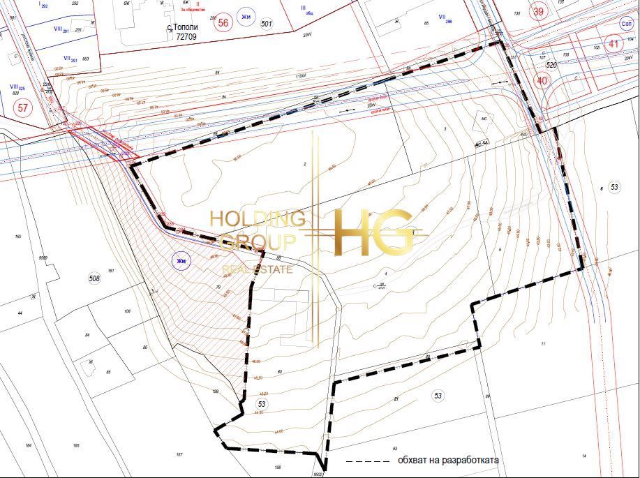 Продава се Парцел в с. Тополи, Област Варна - 743 кв.м за 73 €/кв.м - Снимка #2