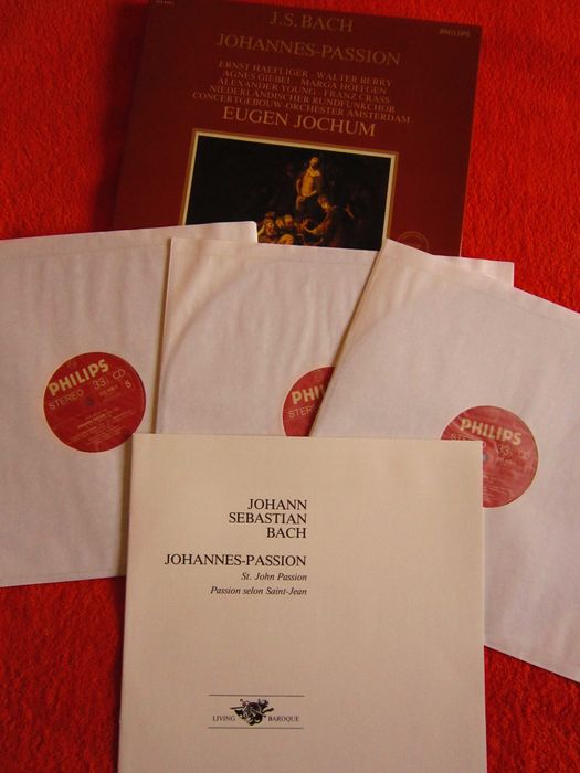 rar Eugen Jochum Bach Patimile după Ioan box 3xLP ,impecabil Germany