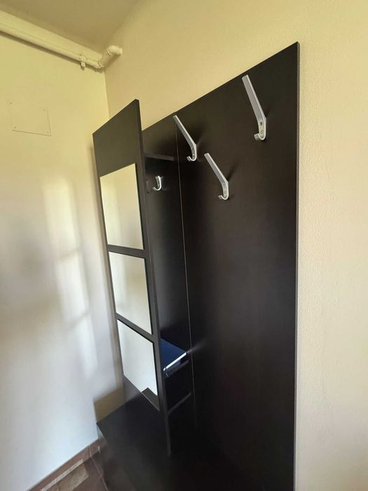 Cuier hol cu oglinda si pantofar