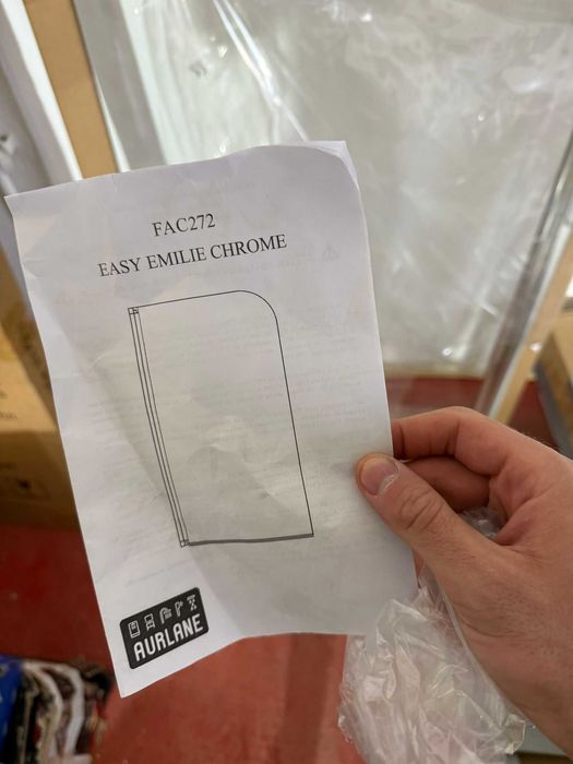 Paravan cadă AURLANE Easy Emilie Chrome