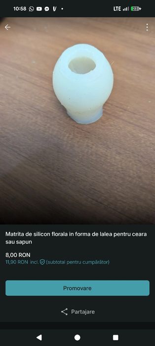 Vand matrite de silicon pentru lumanari sau sapun