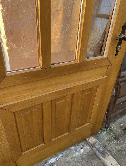 Usa intrare casa lemn masiv termopan H 216 x L 114 Germania
