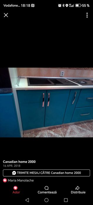 Bucătărie și living complete, aproape noi