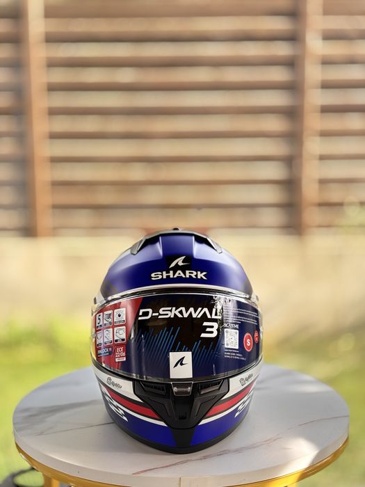 Cască moto Shark D-Skwal 3 FirstLap Full Face Helmet KBR - Blue / Red