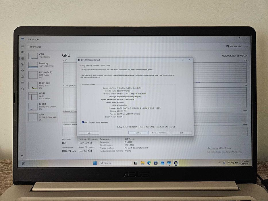Laptop Asus VivoBook S
