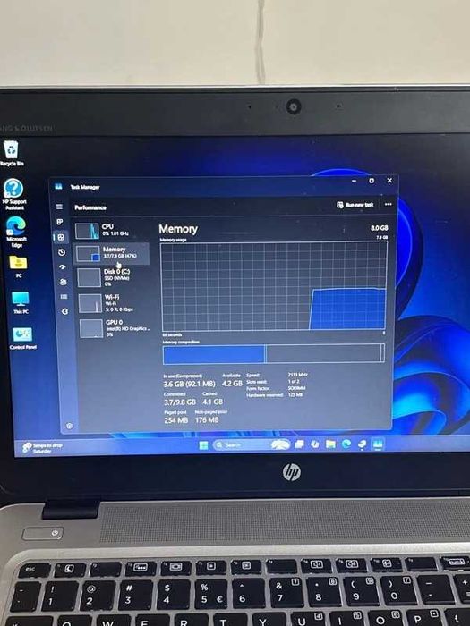 HP EliteBook 840 G4 - i5 8gb ssd 256gb