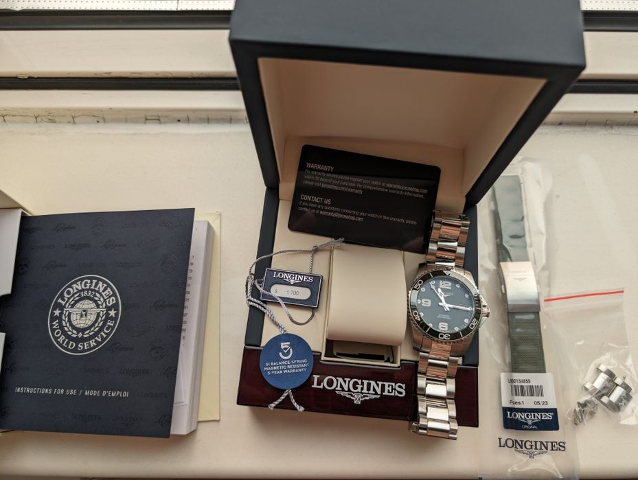 Longines hydroconquest green 41mm