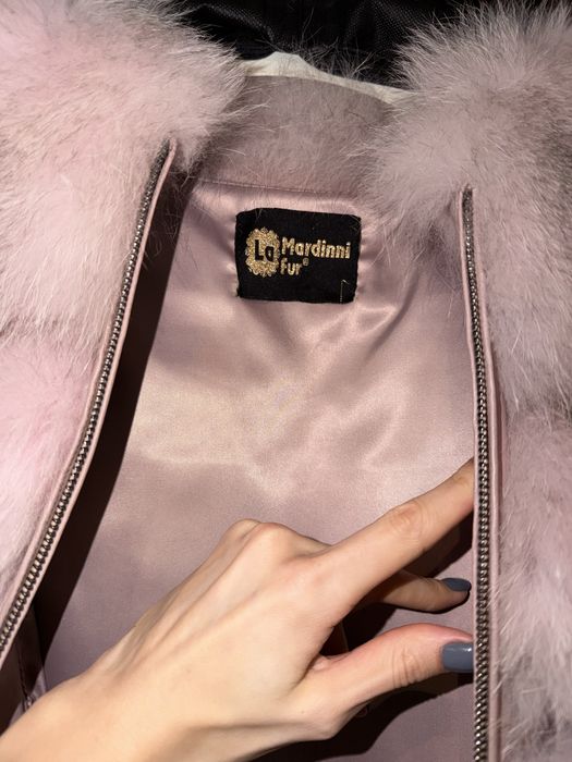 Палто от Естественя кожа и косъм Дамско Италия