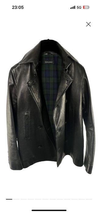 Palton piele Dsquared2 48