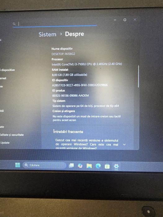 Lenovo 13, i3-7100, ram 8gb, ssd 128gb, bat 4h