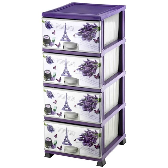 Шкаф пласмасов с 4 чекмеджета