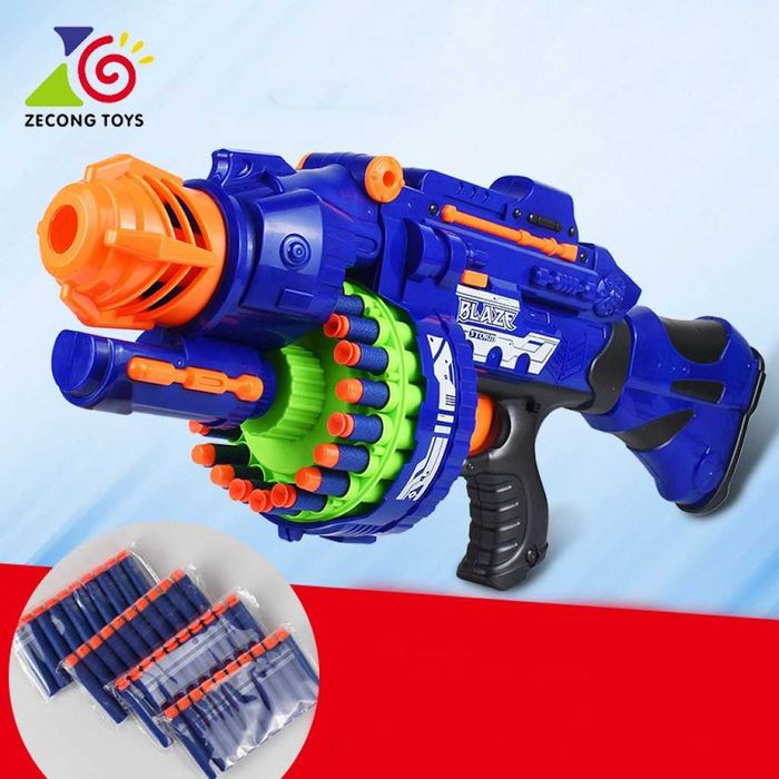 Детски пистолет с меки патрони