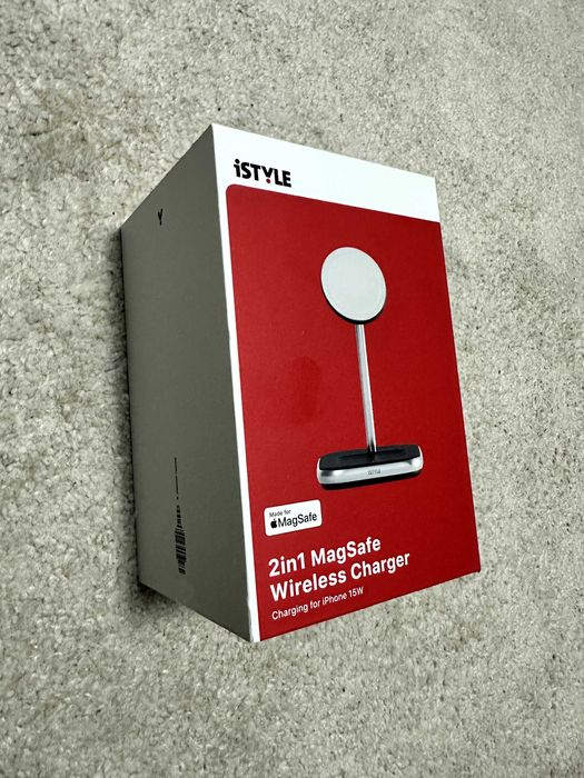 Incarcator Apple telefon , ceas si casti, Charger 2 in 1 MagSafe Wireless