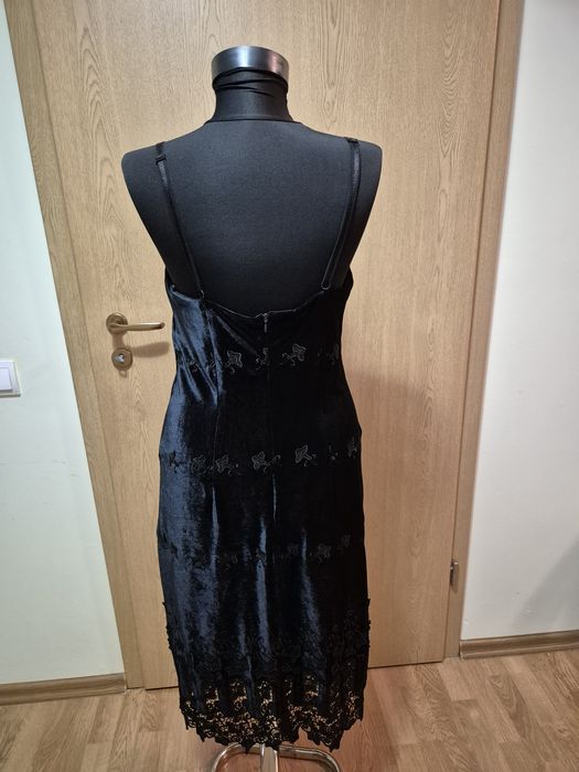 Rochie neagră de catifea