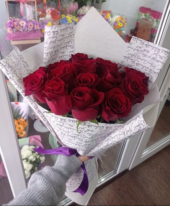 Цветы,розы,доставка Костанай
