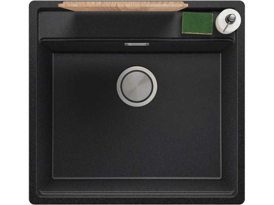 Графит кухненска мивка за вграждане под плот Берген 60 Low 560x530 мм