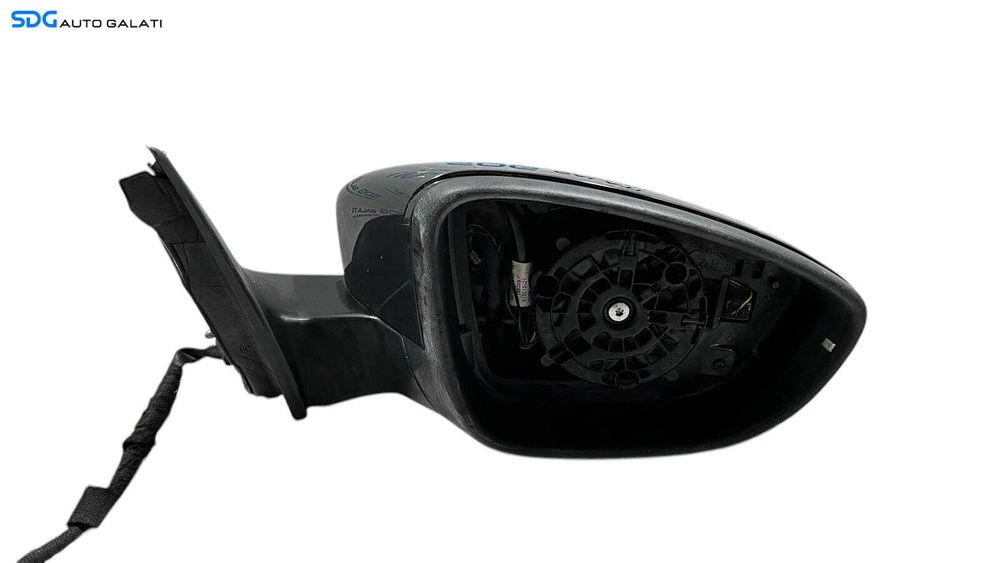 Oglinda Electrica Dreapta Volkswagen Passat B7 2010 - 2015 (Semnalizare Spartă ) Culoare Gri Inchis Lucios Cod 3C0 857 934 A [ L5709 ]