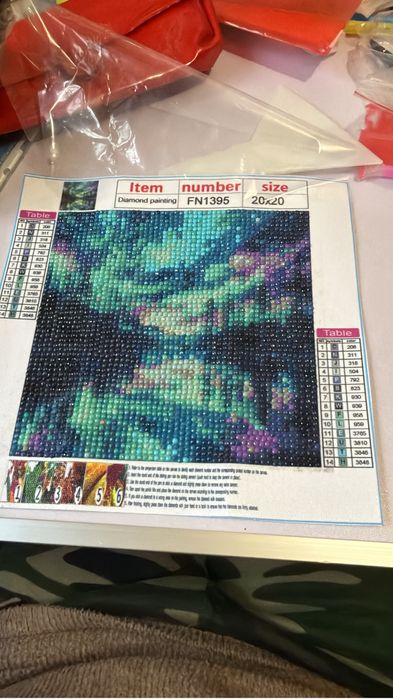 Diamond Painting Finalizat 20 x 20 cm - Mistery Forest