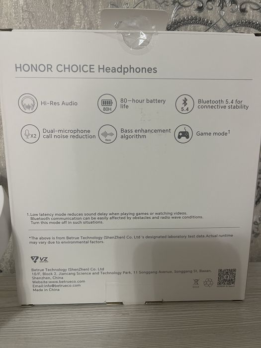 Безпроводные наушники от HONOR ORIGINAL