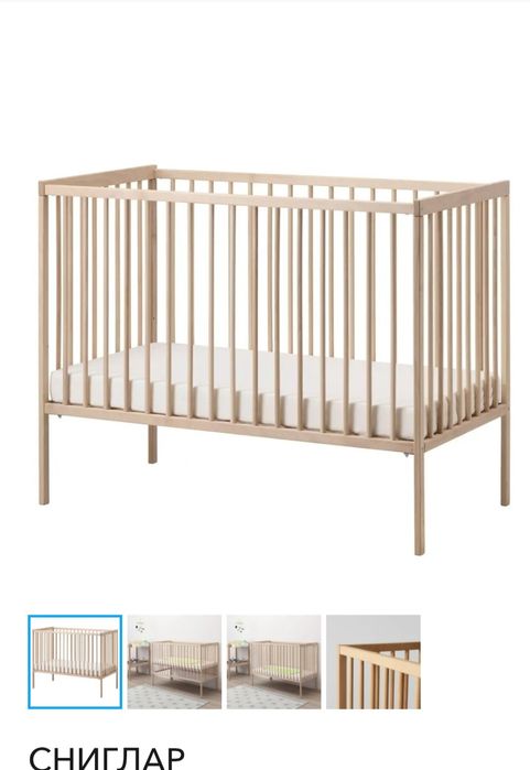 Кроватка Икеа с матрасом