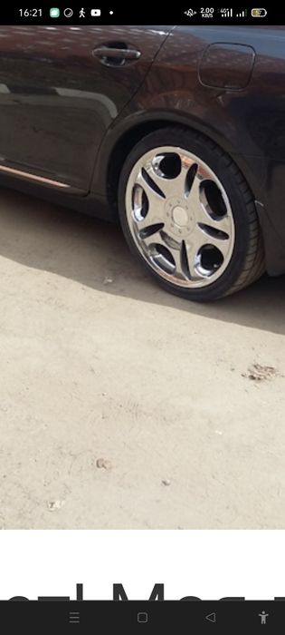 Хромированные диски с шинамии