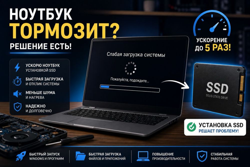 Установка Windows, ремонт ноутбуков