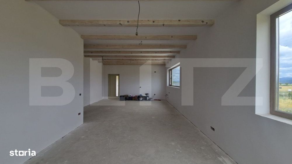 Casa 4 camere, 2 bai, 120 mp, teren 800 mp - Bod- finalizata