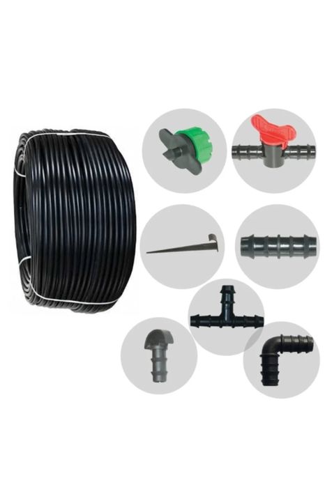 Много сезонен капков ф16 / 100м /25,33см тръбен капков маркуч