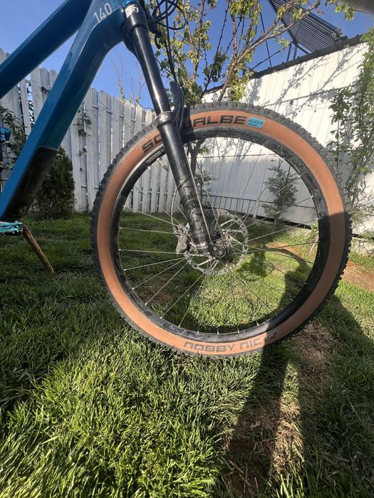 Bicicleta full suspension enduro cube stereo 140 race conditie buna