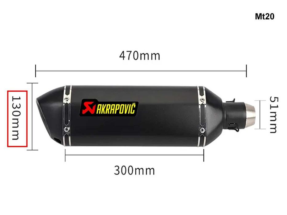 Tobă de evacuare sport Akrapovic pentru motociclete