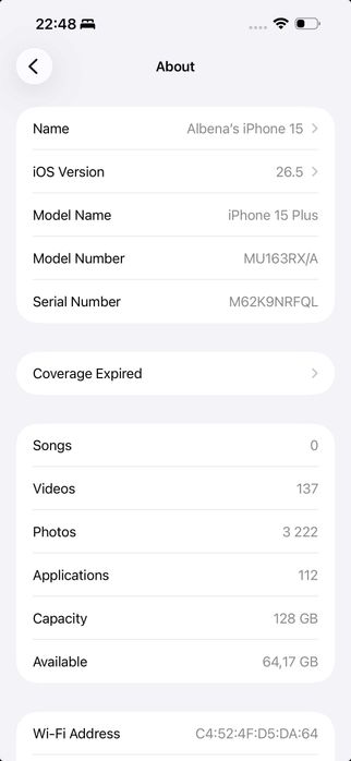 iPhone 15 Plus 128 GB