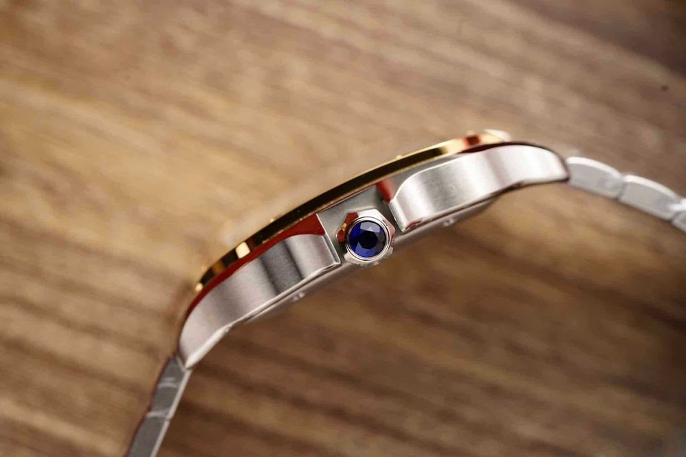 cartier santos 100 двуцветен