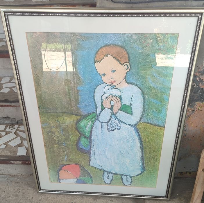 продам картины пикасо и девочка с голубем