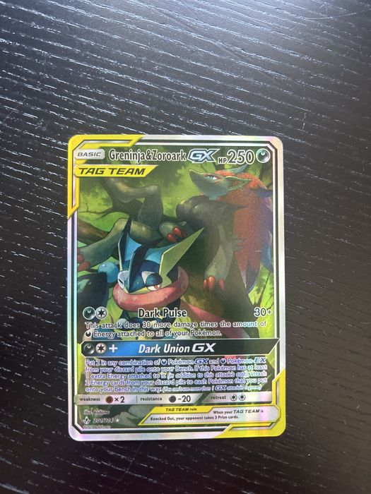 Carte pokemon  Greninja& Zoroark