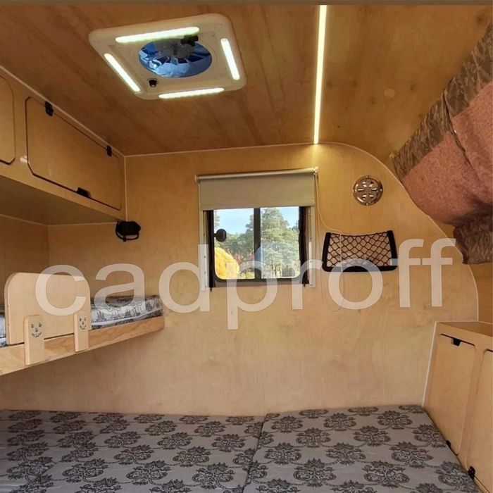 Прицеп-кемпер "SOLAR" v2. Чертежи, проект